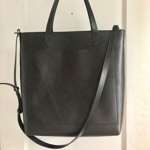 NWT Madewell Zip-Top Medium Transport Tote - Black